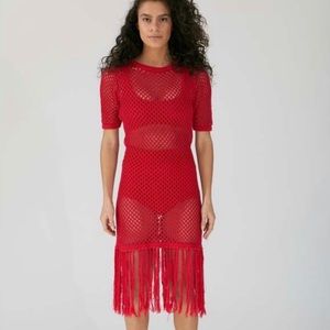 SUKU Crimson Knit Dress